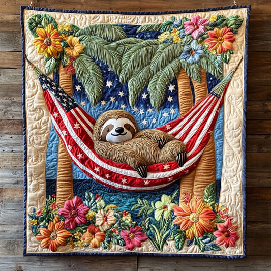 US Sloth CP2105042CL Quilt Blanket