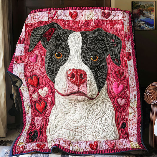 Pitbull Valentine WX0901044CL Quilt Blanket