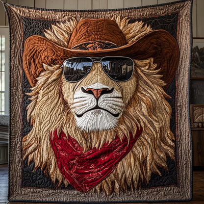 Cowboy Lion CW1705200CL Quilt Blanket