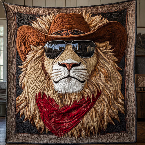 Cowboy Lion CW1705200CL Quilt Blanket
