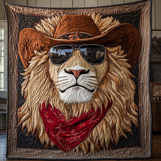 Cowboy Lion CW1705200CL Quilt Blanket