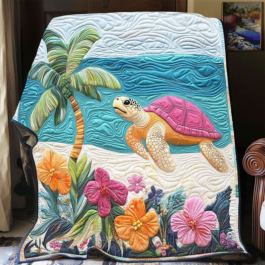 Sea Turtle Habitat WP2201043CL Quilt Blanket