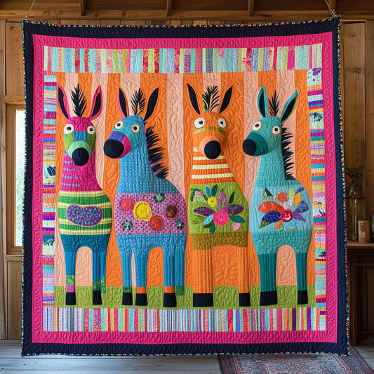 Cheery Donkey CW2508039CL Quilt Blanket