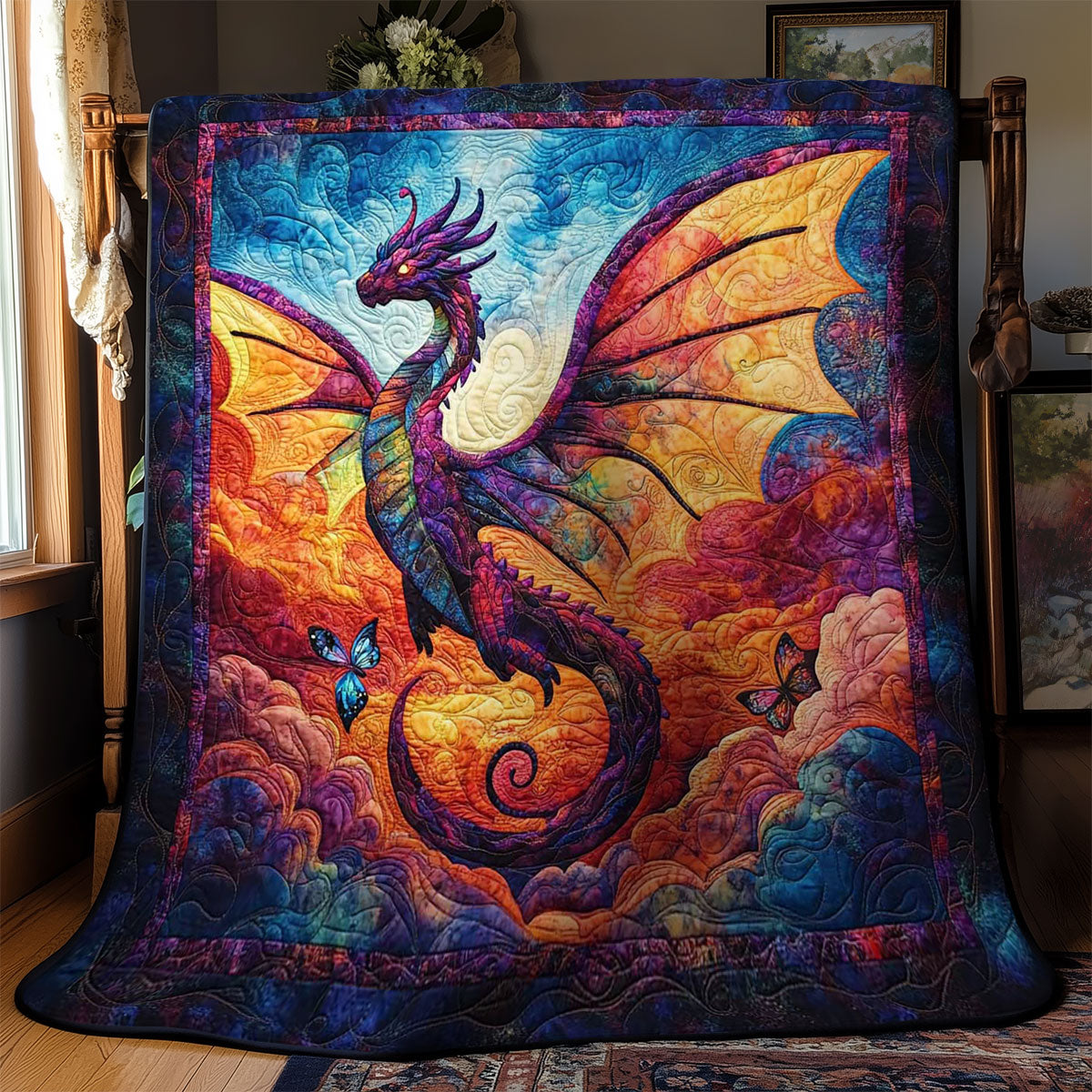 Celestial Dragon WN1702052CL Quilt Blanket