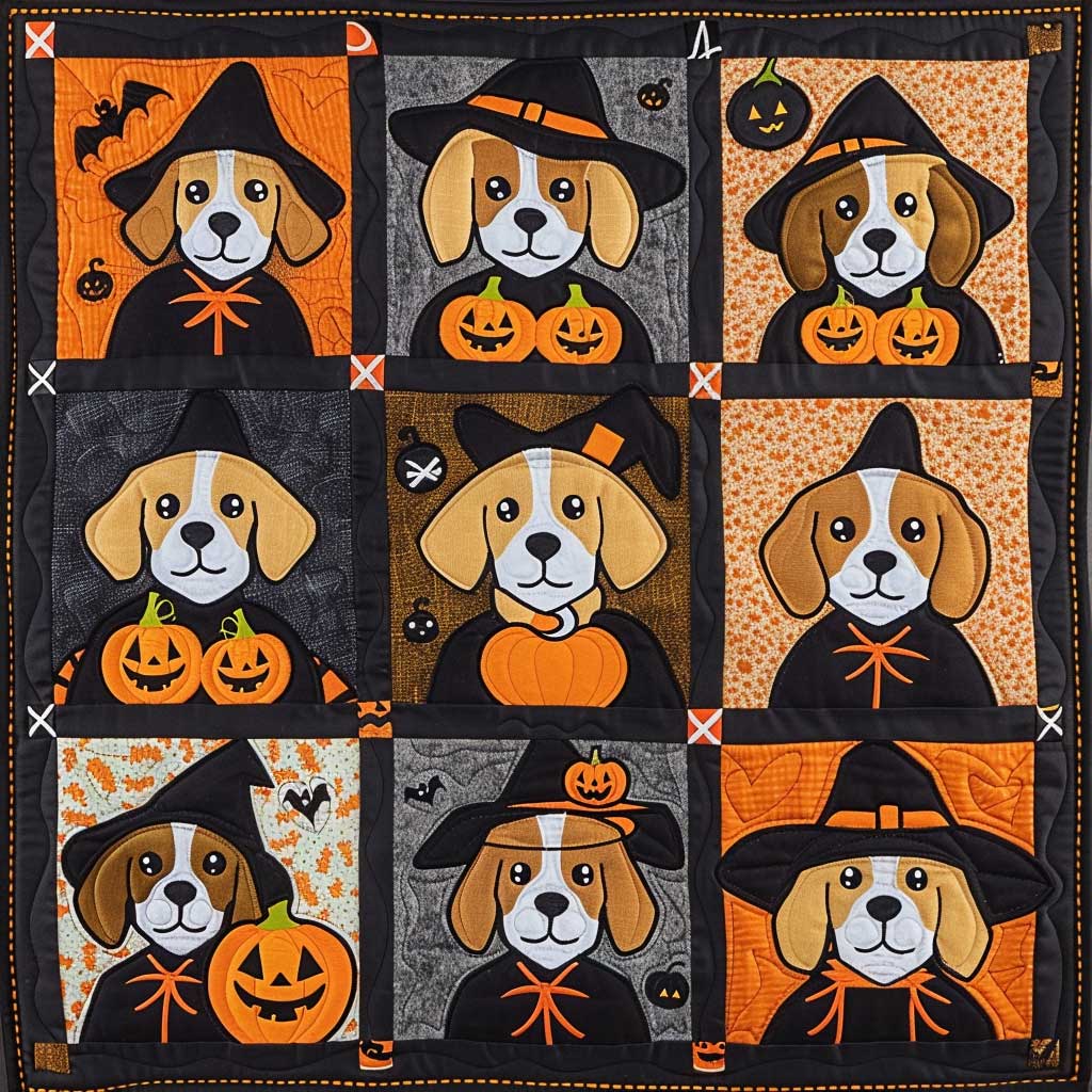 Beagle Halloween XR1908009CL Quilt Blanket
