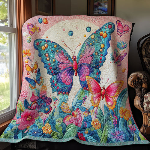 Colorful Butterfly WX1511015CL Quilt Blanket