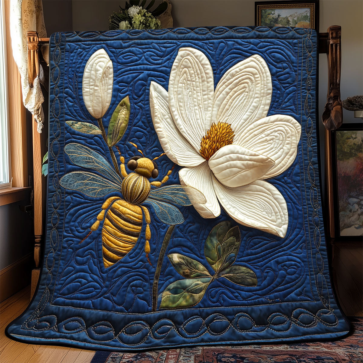 Bee Magnolia WX2003004CL Quilt Blanket