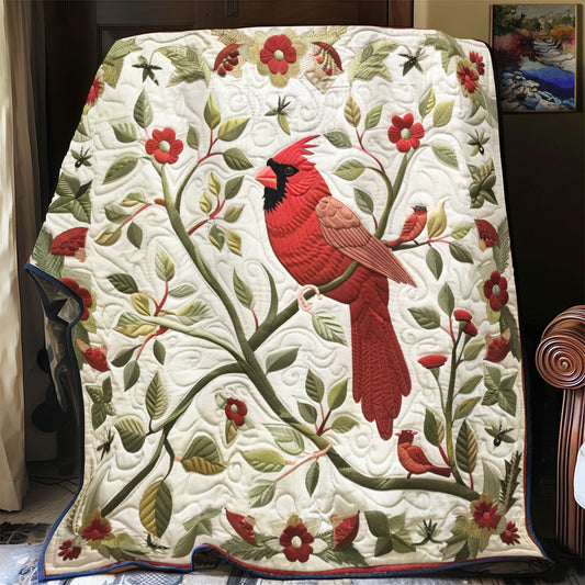 Red Cardinal YR0701040CL Quilt Blanket