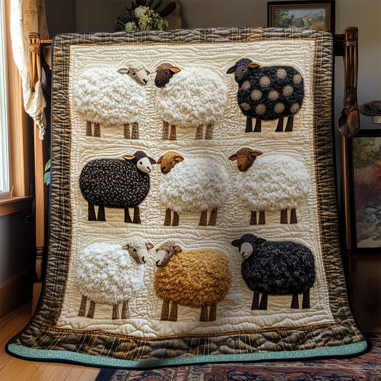Sheep WX1311037CL Quilt Blanket