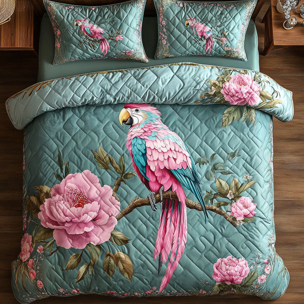 Parrot Peonies WT1403083CL Duvet Cover Set