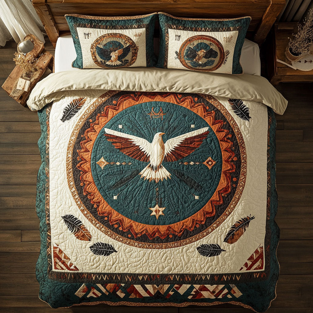 Bird Spirit WX0403005CL Quilted Bedding Set