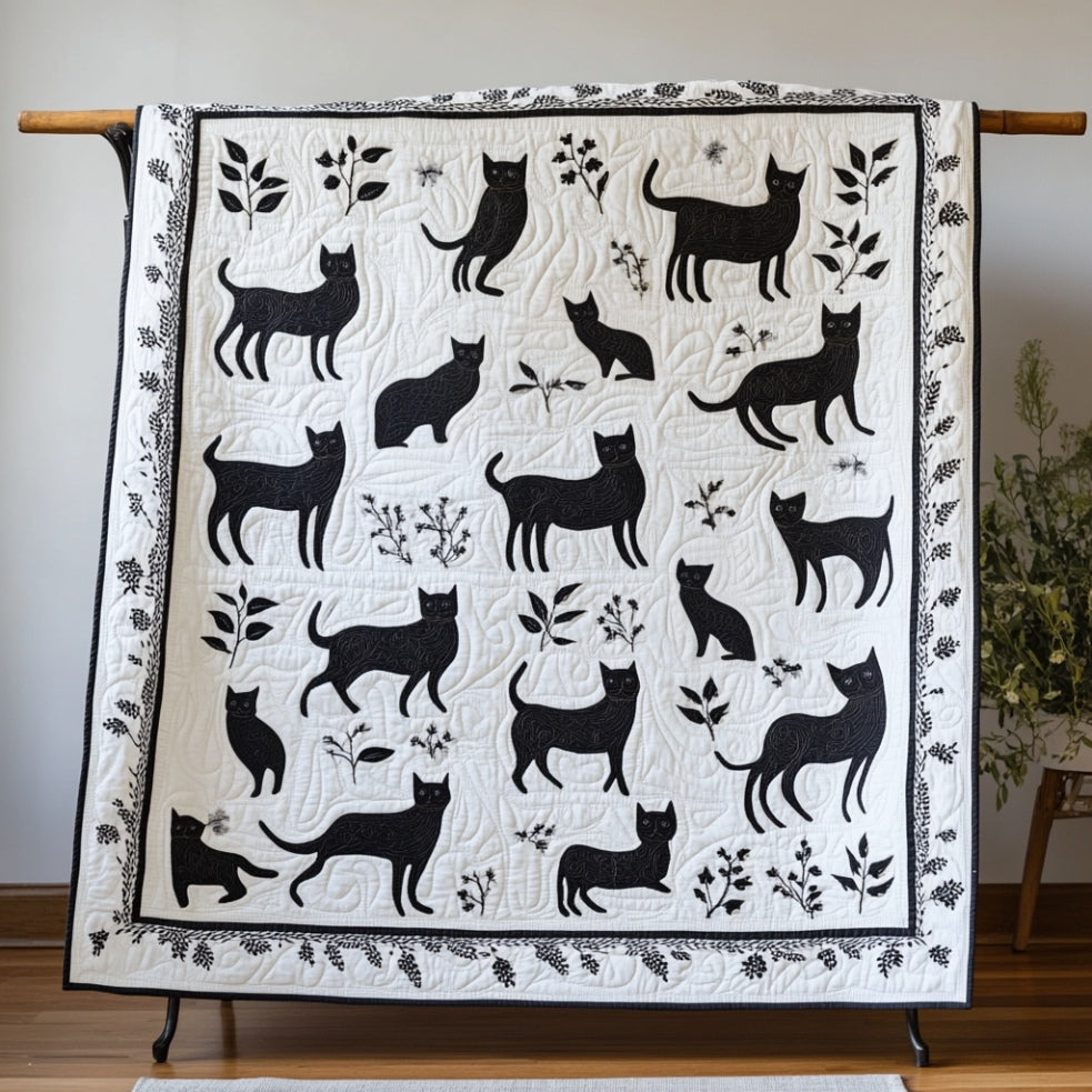 Black Cat WU0401071CL Quilt Blanket