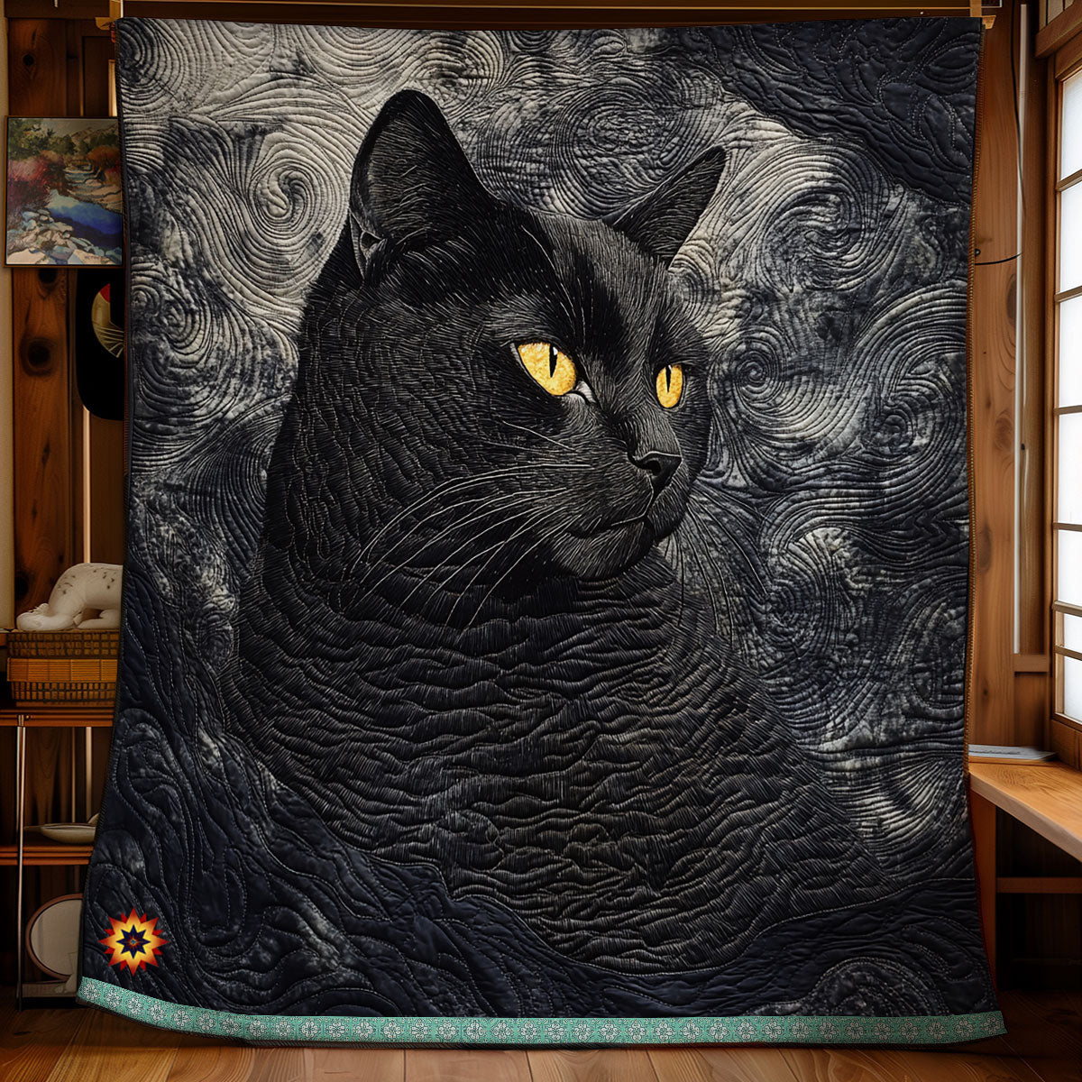 Black Cat WU1212029CL Quilt Blanket