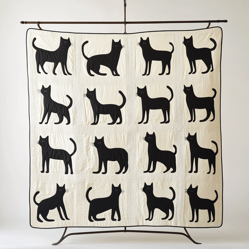 Black Cat WU1401005CL Quilt Blanket