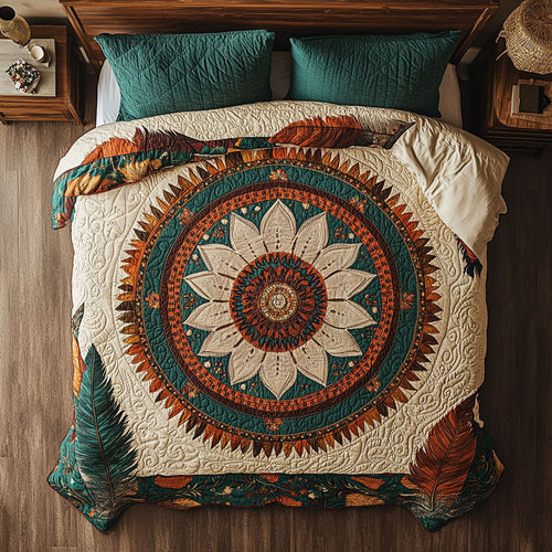 Boho Bloom WX0303006CL Quilted Bedding Set