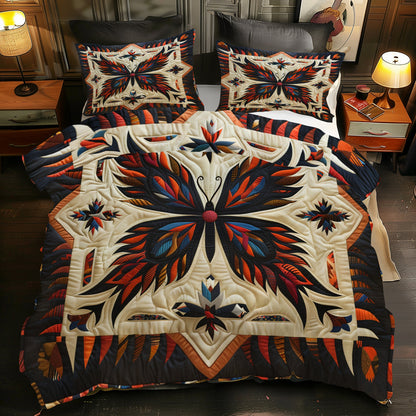 Butterfly Native American XR1505007CL Quilted Bedding Set