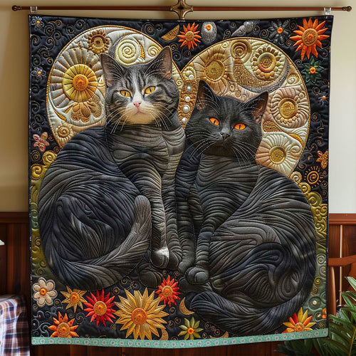 Fortune Moon Black Cat WP1009027CL Quilt Blanket