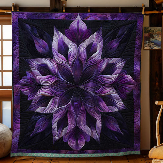 Mystic Purple Flower WN1508050CL Quilt Blanket