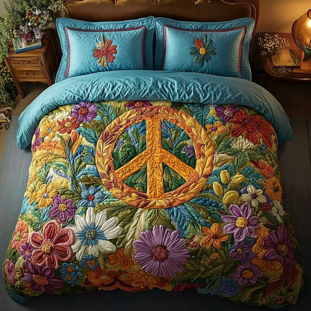 Floral Peace WN1202039CL Quilted Bedding Set