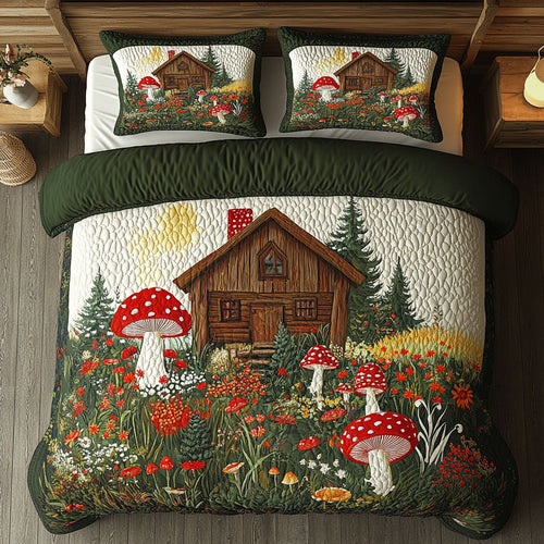 House In Mushroom Forest WY0502025CL Duvet Cover Set