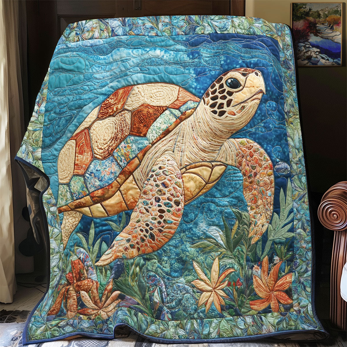 Turtle WX0901058CL Quilt Blanket