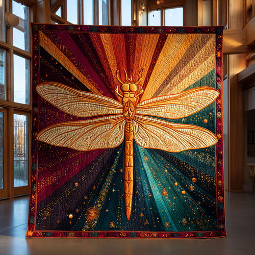 Dragonfly Glow CW0609031CL Quilt Blanket