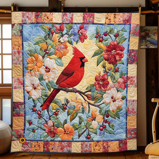Cardinal Bloom WJ2312005CL Quilt Blanket