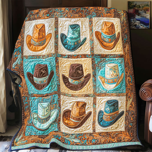 Cowboy Hat WX2512009CL Quilt Blanket