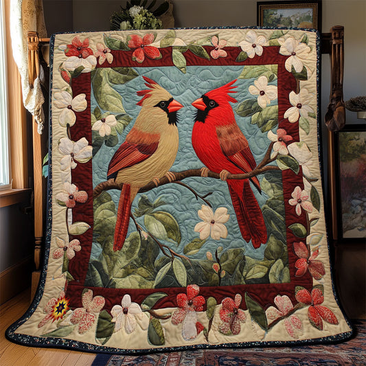 Cardinal Symphony WJ2612006CL Quilt Blanket