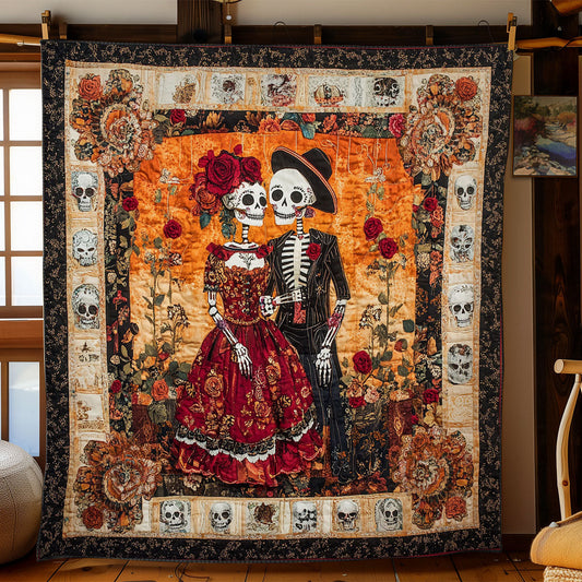 Valentine Of Skeleton WY1802021CL Quilt Blanket