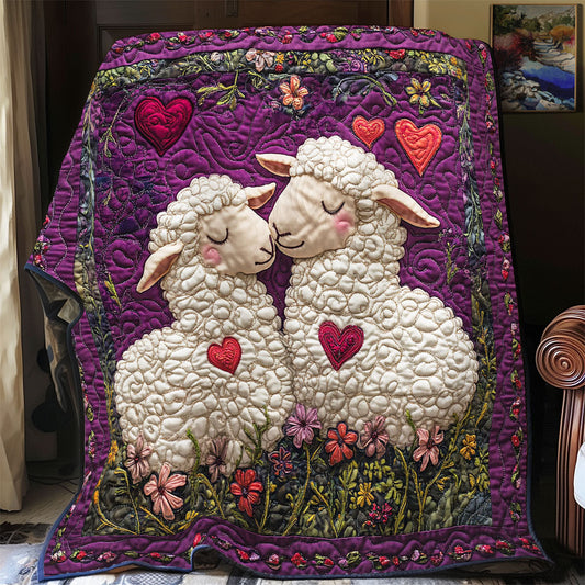 Couple Sheep WY0901022CL Quilt Blanket