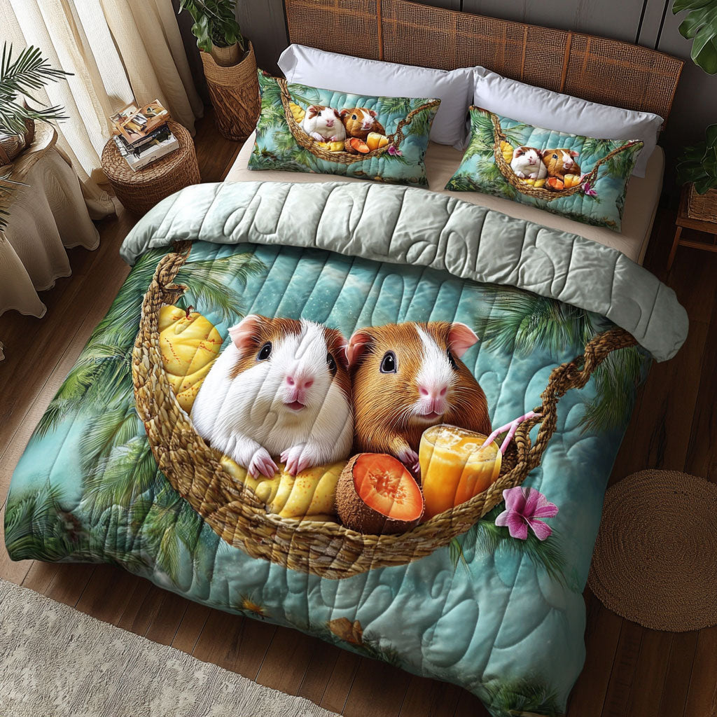 Guinea Pigs Happy WT1202002CL Quilted Bedding Set