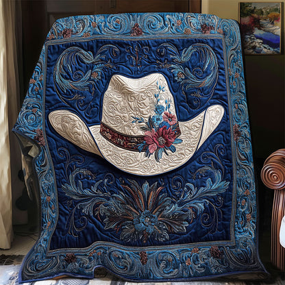 Mystic Cowboy Hat WY2712043CL Quilt Blanket