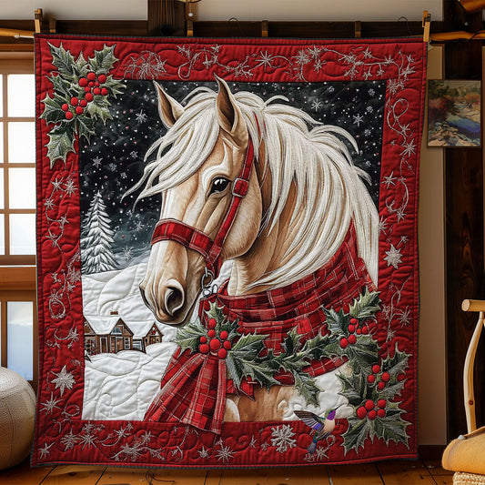 Christmas Horse WY0612014CL Quilt Blanket