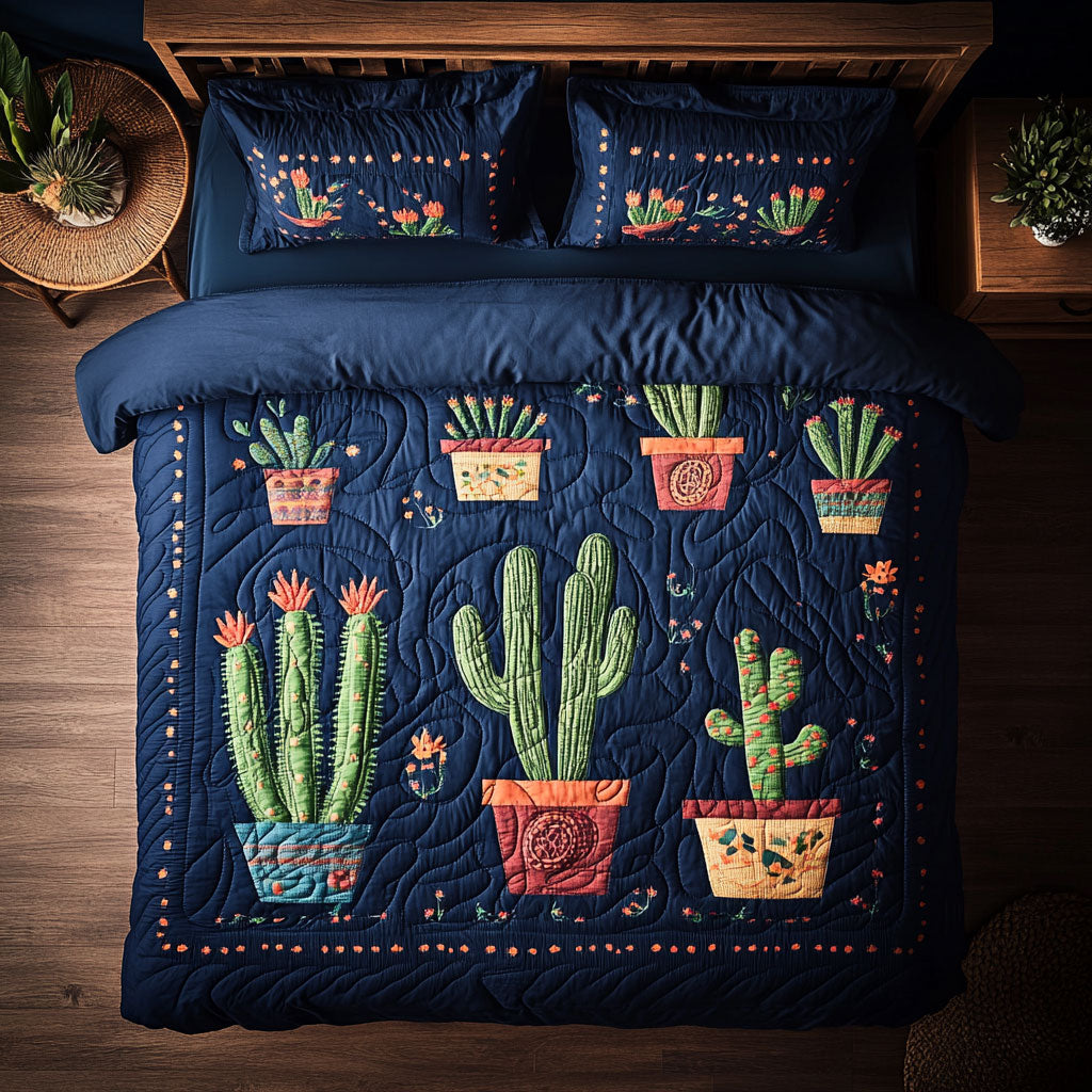 Cactus WX0303008CL Quilted Bedding Set