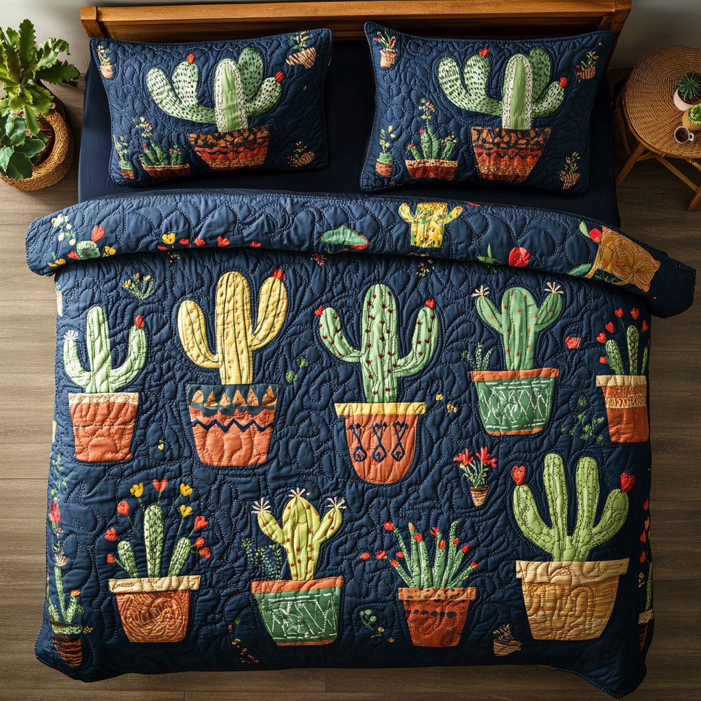 Cactus WX0303009CL Quilted Bedding Set