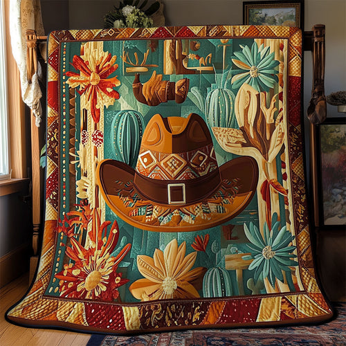 Cowboy Hat WY2301048CL Quilt Blanket