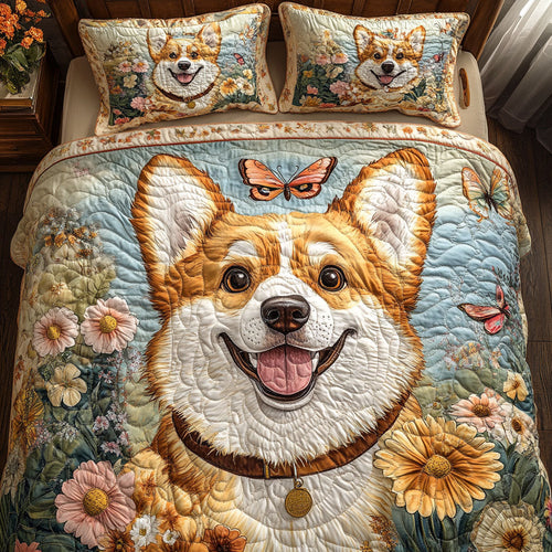 Corgi Happy WT1403085CL Duvet Cover Set