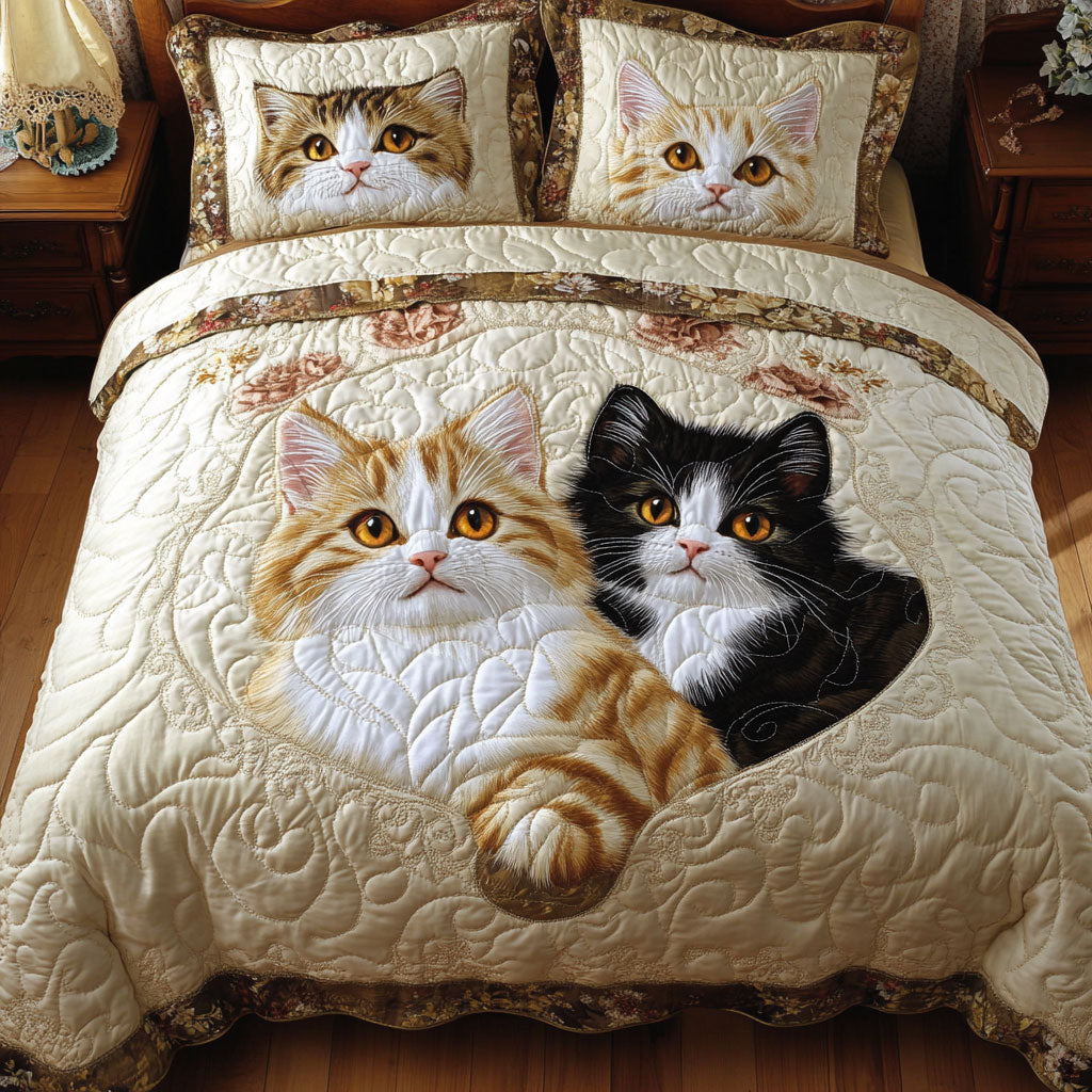 Tabby Cat Happy WT1403137CL Duvet Cover Set