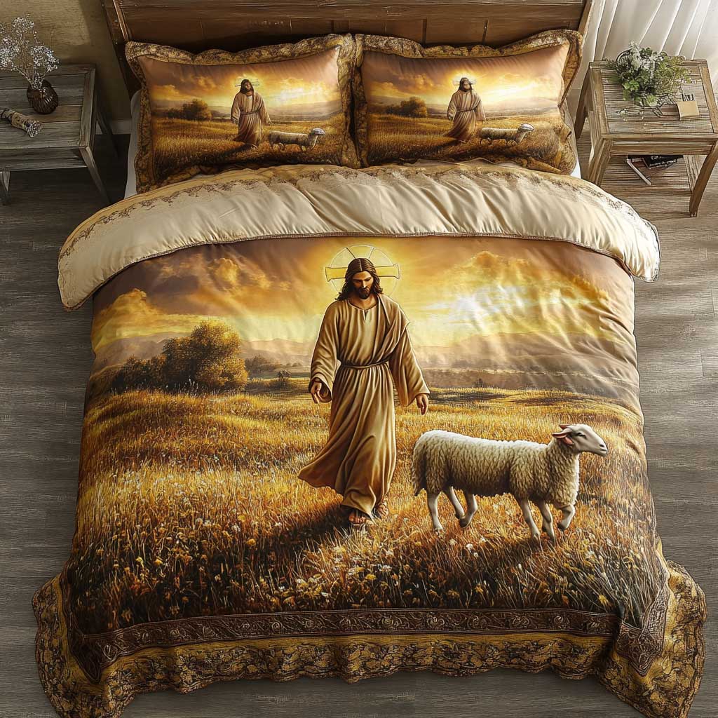 Christianity His Loving Arms WN0603077CL Quilted Bedding Set