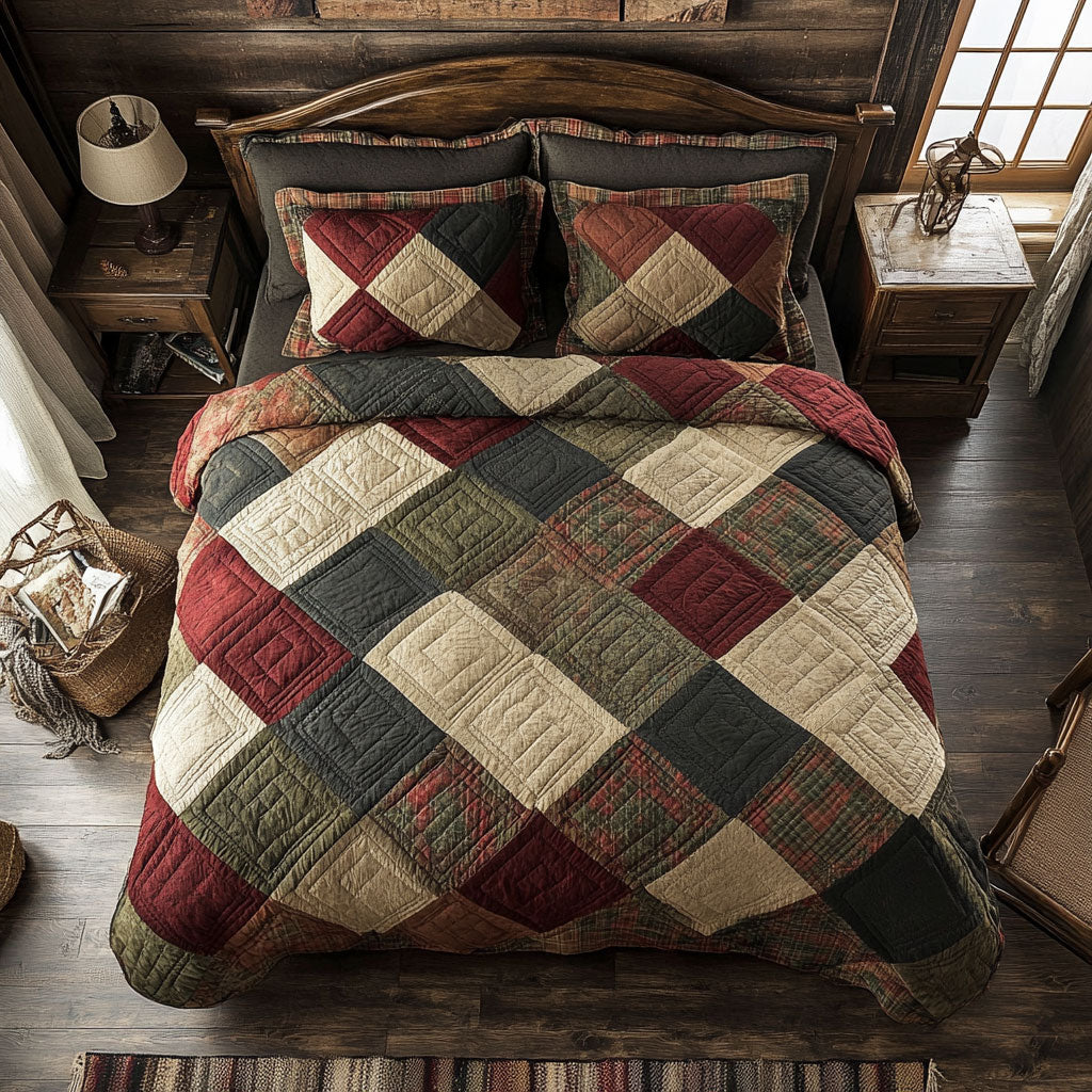 Vintage Cushion WY1402083CL Quilted Bedding Set