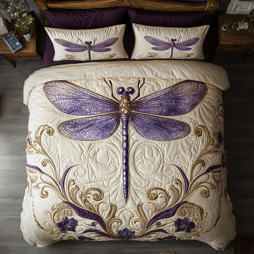 Dragonfly WX2702014CL Quilted Bedding Set