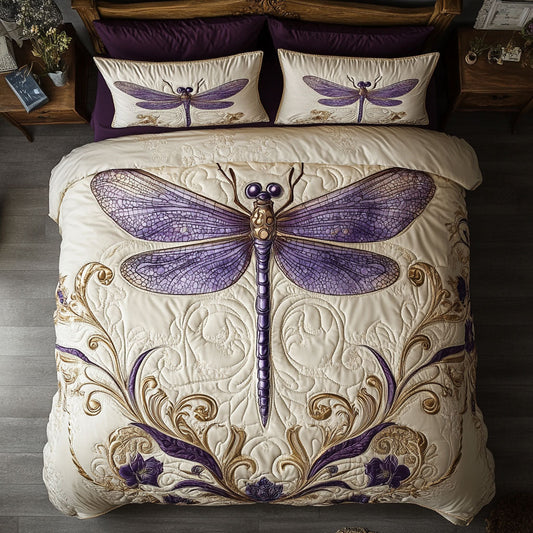 Dragonfly WX2702014CL Quilted Bedding Set