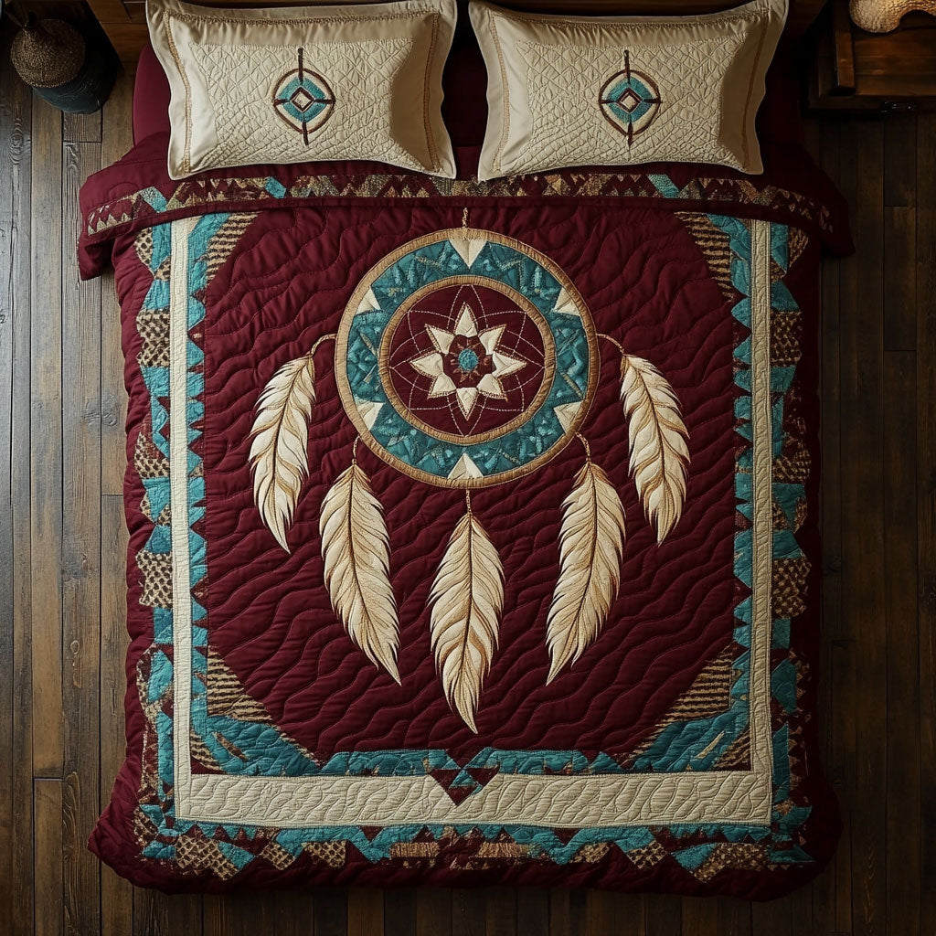 Celestial Dreamcatcher WX0603019CL Quilted Bedding Set