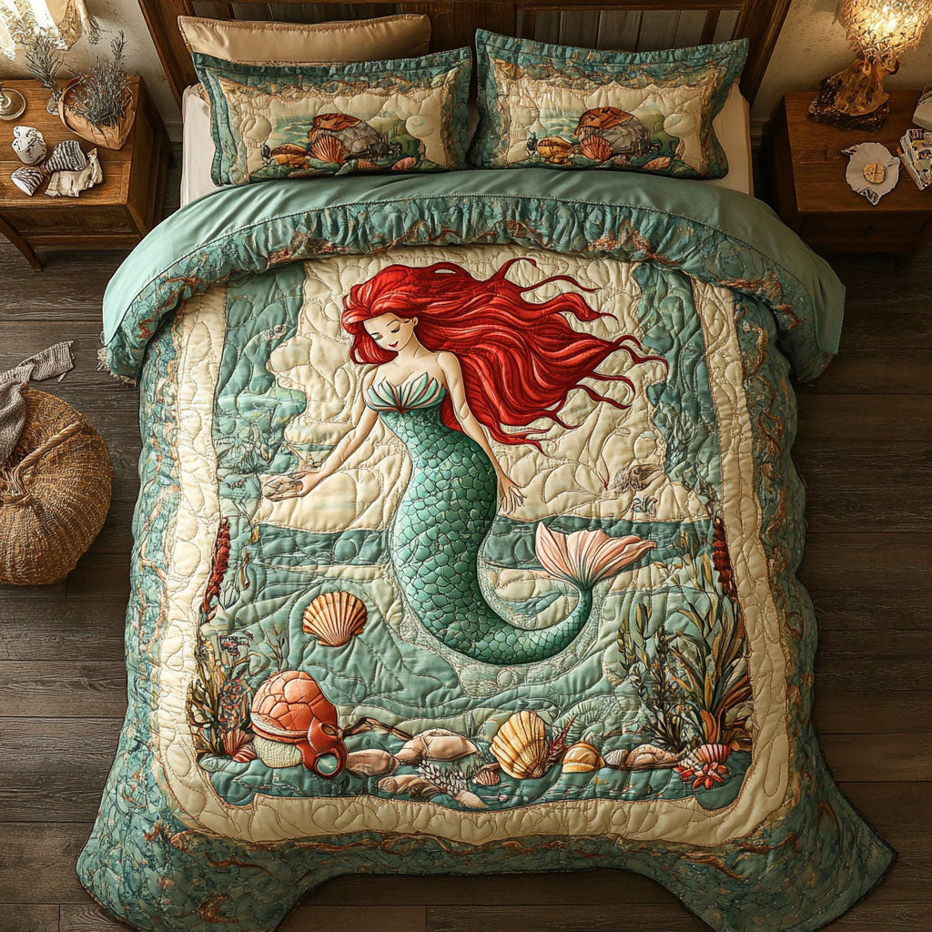 Celestical Mermaid WX1303081CL Quilted Bedding Set