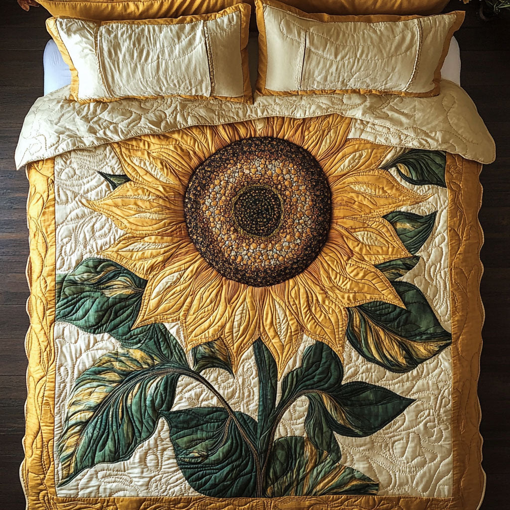 Celestical Sunflower WX1303082CL Quilted Bedding Set