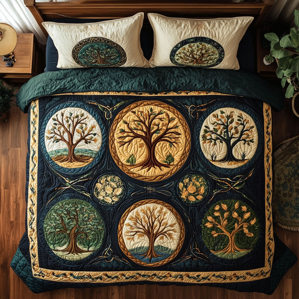 Celtic Tree Of Life WX2802121CL Quilted Bedding Set