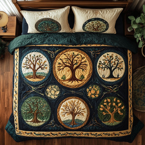 Celtic Tree Of Life WX2802121CL Quilted Bedding Set