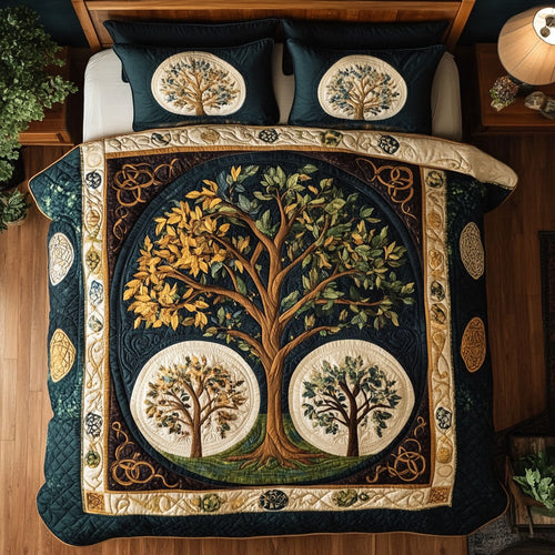 Celtic Tree Of Life WX2802123CL Quilted Bedding Set