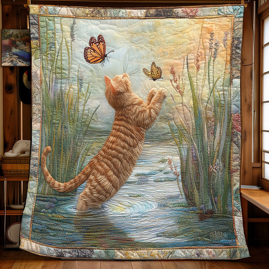 Playful Cat XB0703040CL Quilt Blanket